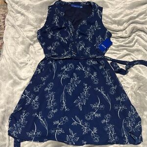 Apt. 9 Navy Blue Floral Dress